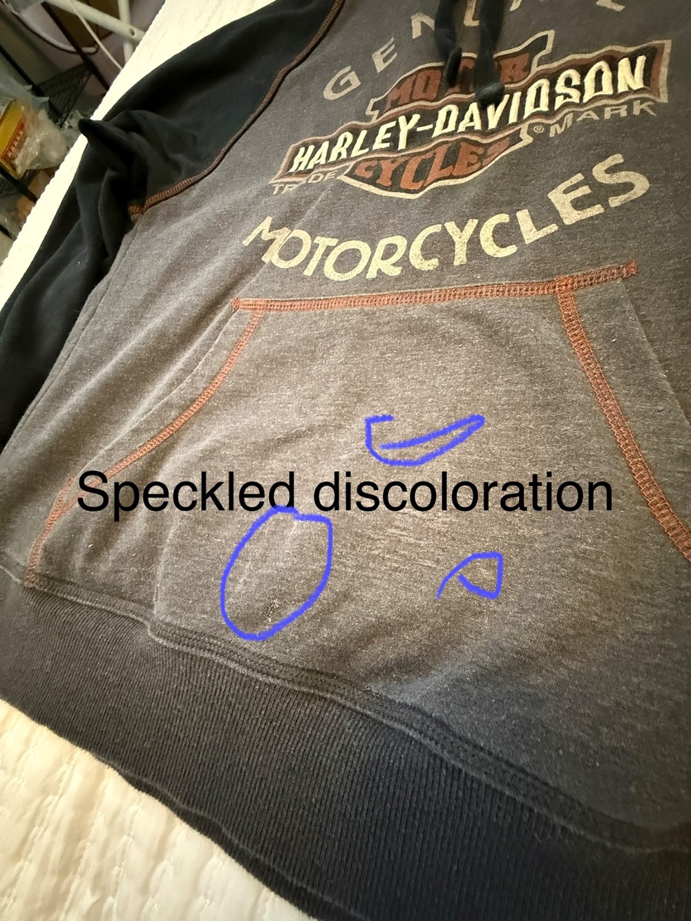Harley-Davidson Genuine Motorcycles Pullover Hoodie – Size Small - Picture 9 of 13